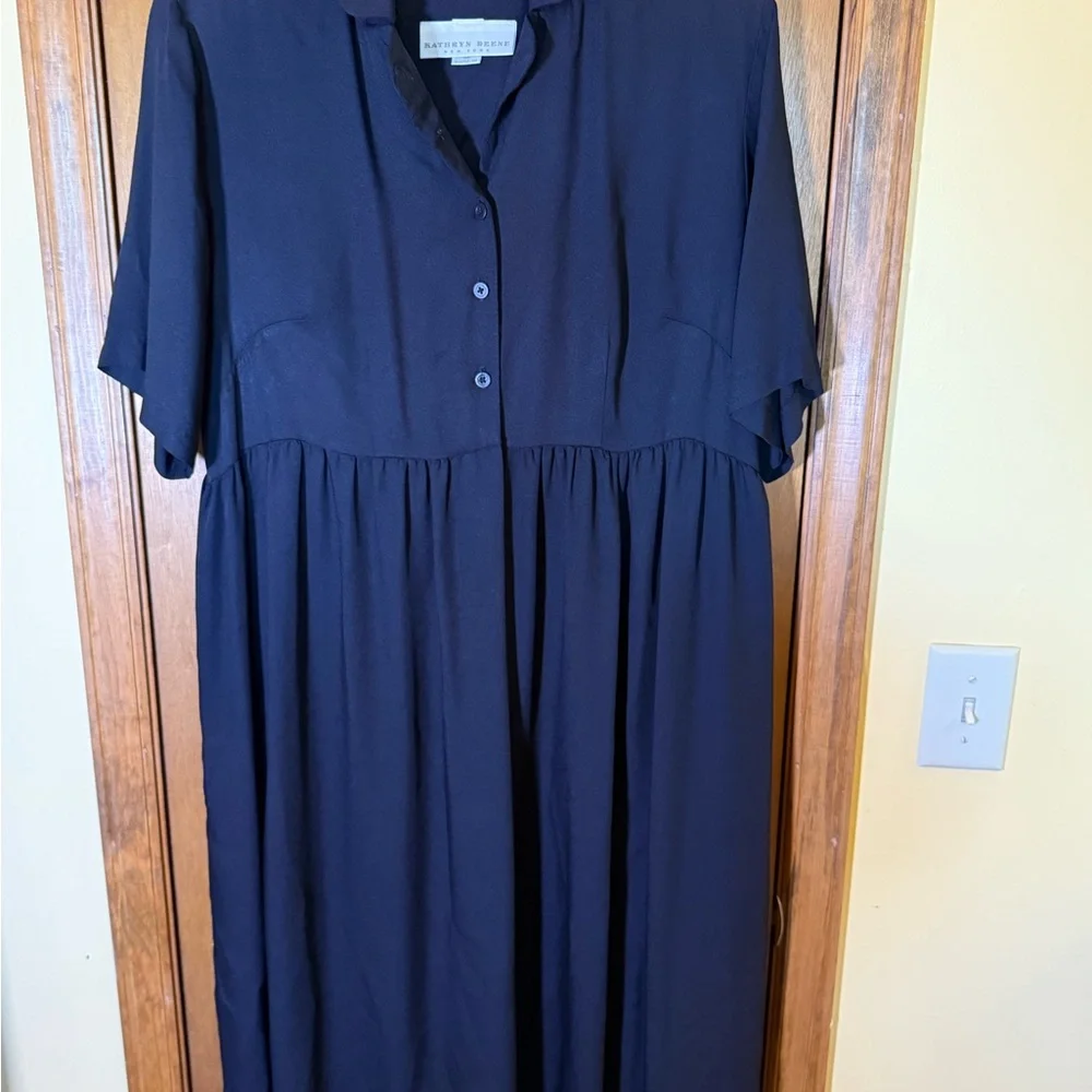 Universal Standard Dark Blue Long Sleeve Dress - Picture 1 of 7